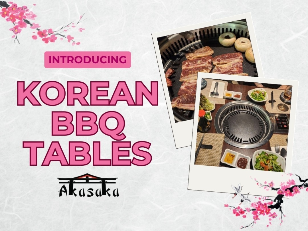 Brand New Korean BBQ Tables!